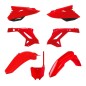 Kompletter POLISPORT-Kunststoffverkleidungssatz in Weiß/Rot für HONDA CR 125, 250 (Baujahre 2002 bis 2007)