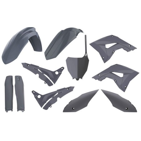 POLISPORT restyled grey plastic fairing kit for HONDA CR 125, 250 from 2002 to 2007