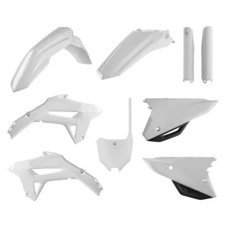 Kompletter POLISPORT-Kunststoffverkleidungssatz (Original/Schwarz/Weiß/Grau) für HONDA CRF 250, 450, Baujahre 2021 bis 2024