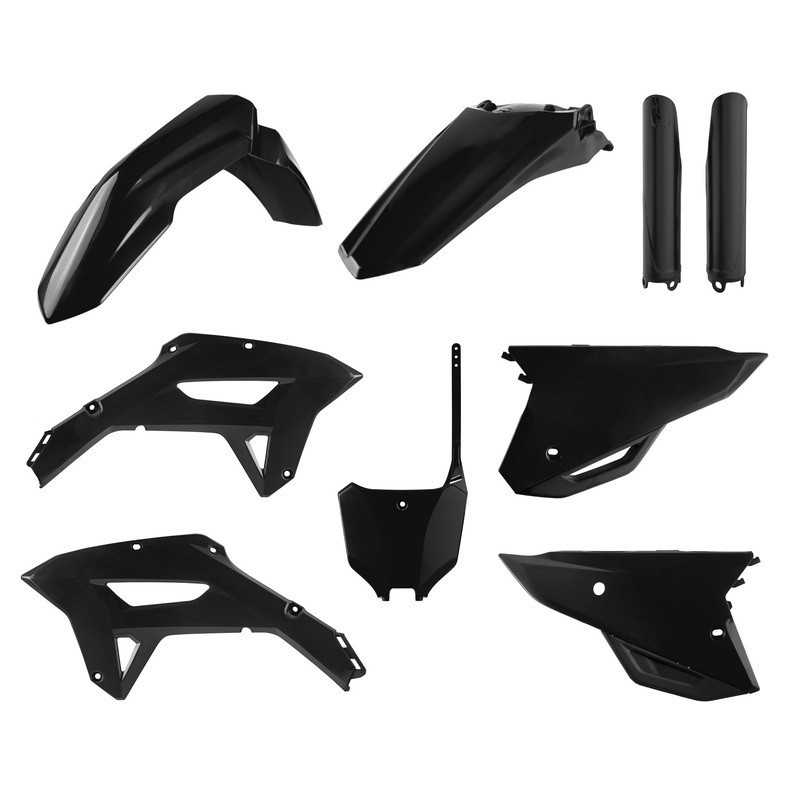 Kompletter POLISPORT-Kunststoffverkleidungssatz, Original/schwarz, 21-22, für HONDA CRF 250, 450 RX, Baujahre 2021 bis 2024