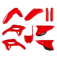 Complete plastic fairing kit POLISPORT original/black 21-22 for HONDA CRF 250, 450 RX from 2021 to 2024
