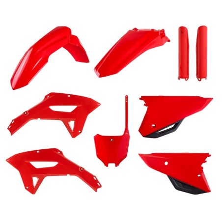 Complete plastic fairing kit POLISPORT original/black 21-22 for HONDA CRF 250, 450 RX from 2021 to 2024