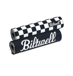 Mousse de guidon Moto réversible BILTWELL pour MotoCross PAD CROSSBAR CHECKERS REVERSIBLE BLACK/WHITE