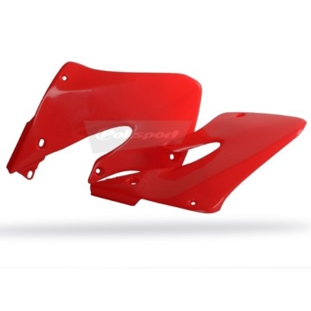 Red POLISPORT radiator lips for HONDA CR 125, 250 from 1997 to 1999