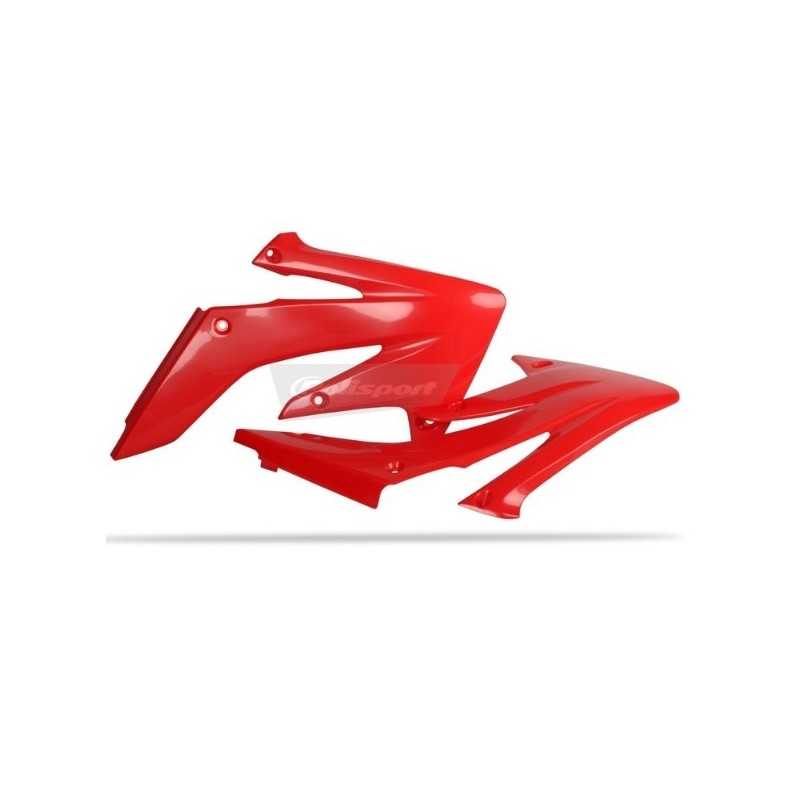 Rote POLISPORT-Kühlerlamellen für die HONDA CRF 250, Baujahre 2004 bis 2009 Rote POLISPORT-Kühlerlamellen für die HONDA CRF 250, Baujahre 2004 bis 2009