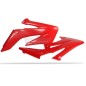 Rote POLISPORT-Kühlerlamellen für die HONDA CRF 250, Baujahre 2004 bis 2009 Rote POLISPORT-Kühlerlamellen für die HONDA CRF 250, Baujahre 2004 bis 2009
