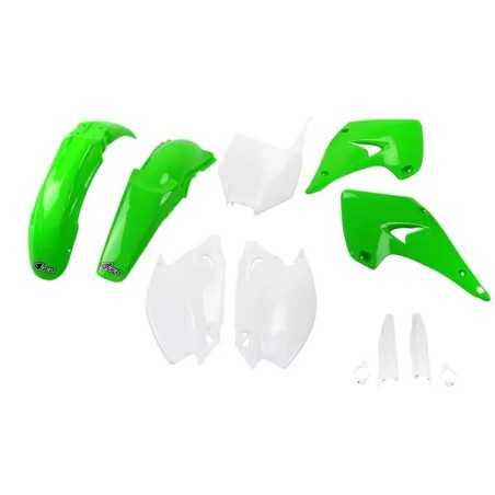 Kompletter Kunststoff-Ersatzsatz „ UFO “ für KAWASAKI KX 125 M und KX 250 Motocross-Motorräder