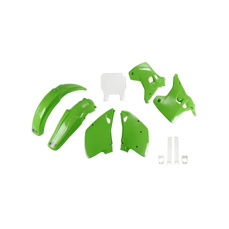Complete Plastic UFO Replacement Kit for MotoCross KAWASAKI KX 125 J, KX 250, KX 500 E 1992