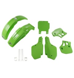Kompletter Kunststoff-Ersatzsatz „ UFO “ für KAWASAKI KX 250, KX 500 E Motocross-Modelle 1989–1992 – Art.-Nr. KAKIT189F@026