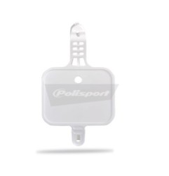 Placa de matrícula delantera POLISPORT blanca para HONDA CRF 50 de 2004 a 2026
