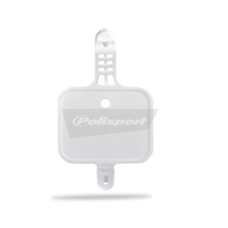 Placa de matrícula delantera POLISPORT blanca para HONDA CRF 50 de 2004 a 2026