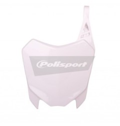 Front number plate POLISPORT white for HONDA CRF 110 from 2013 to 2018
