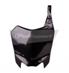 Front number plate POLISPORT black for HONDA CRF 110 from 2013 to 2018
