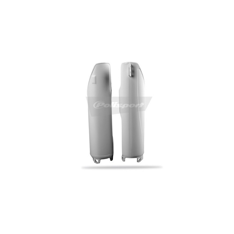 POLISPORT fork protectors white for HONDA CR, CRF 125, 250, 450, 500 from 1995 to 2003