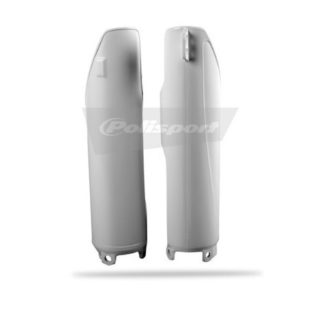 POLISPORT fork protectors white for HONDA CR, CRF 125, 250, 450, 500 from 1995 to 2003