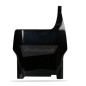 Front number plate POLISPORT black for HONDA CR, CRF 125, 250, 450 from 2004 to 2007