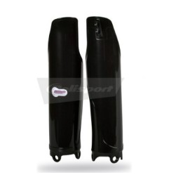 Black POLISPORT fork protectors for HONDA CR, CRF 125, 250, 450 from 2004 to 2024
