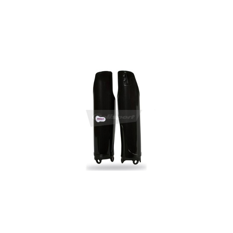 Black POLISPORT fork protectors for HONDA CR, CRF 125, 250, 450 from 2004 to 2024