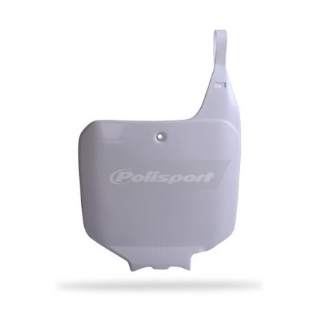 Placa de matrícula delantera POLISPORT blanca para HONDA CRF 250, 450 de 2008 a 2009