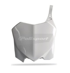 Front number plate POLISPORT white/black for HONDA CRF 250, 450 from 2009 to 2016