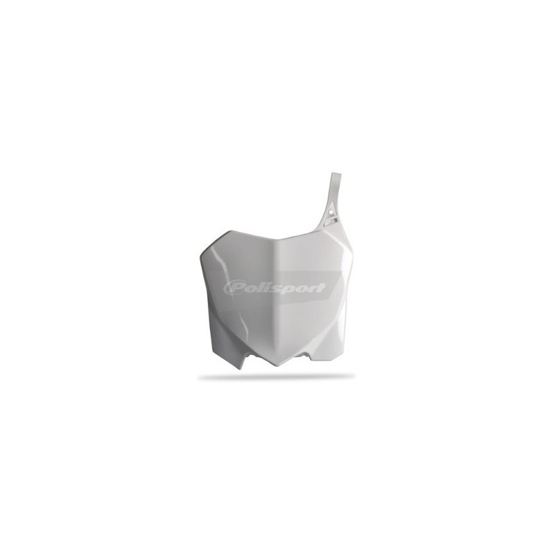 Placa de matrícula delantera POLISPORT blanco/negro para HONDA CRF 250, 450 de 2009 a 2016