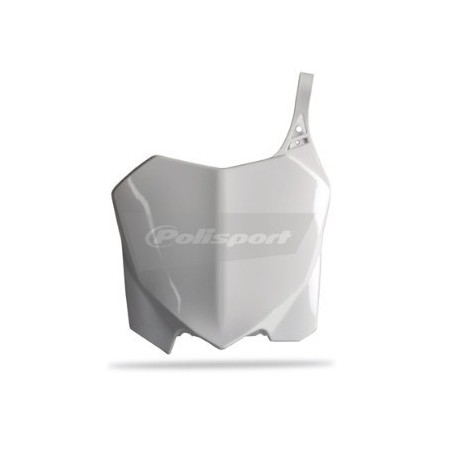 Plaque numéro frontale POLISPORT blanc pour HONDA CRF 250, 450 de 2009 à 2016