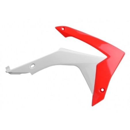 Original/red/black POLISPORT radiator lips for HONDA CRF 250, 450 from 2013 to 2017