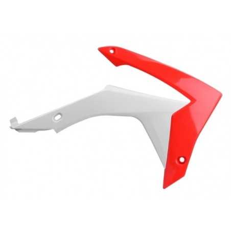 POLISPORT-Kühlerlamellen, Original/rot/schwarz, für HONDA CRF 250, 450, Baujahre 2013 bis 2017