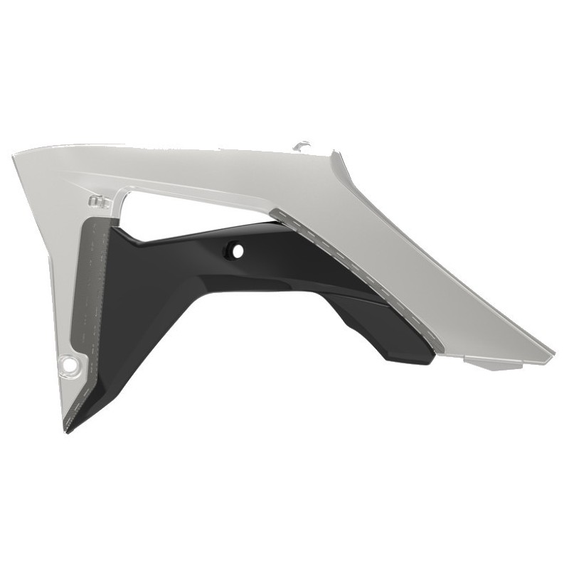 Ouies de radiateur POLISPORT transparent/jaune fluo pour HONDA CRF 250, 450 de 2017 à 2021