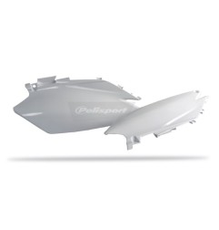 Placas laterales POLISPORT blancas para HONDA CRF 250, 450 de 2011 a 2013