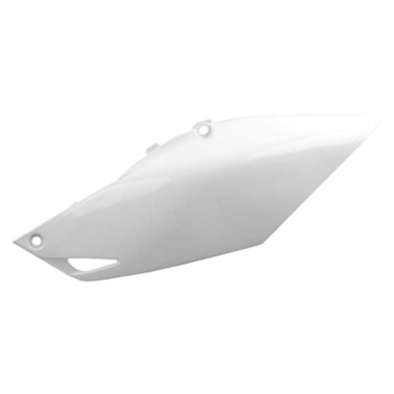 Weiße POLISPORT-Seitenverkleidungen für HONDA CRF 250, 450 (Baujahre 2013 bis 2017)