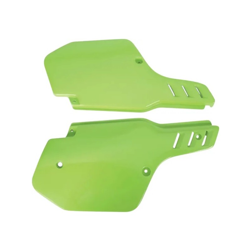 Panneaux Latéraux de Rechange UFO pour Kawasaki KDX 200, KX 125, KX 250, KX 500 de 1988 à 2001 Panneaux Latéraux de Rechange UFO pour Kawasaki KDX 200, KX 125, KX 250, KX 500 de 1988 à 2001