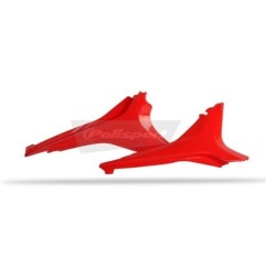 Rote POLISPORT-Luftfilterkastenabdeckungen für HONDA CRF 250 und 450, Baujahre 2013 bis 2017
