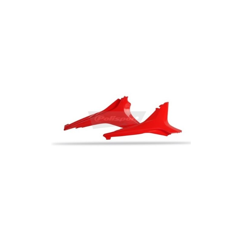 Caches boîte à air POLISPORT rouge/noir pour HONDA CRF 250, 450 de 2013 à 2017