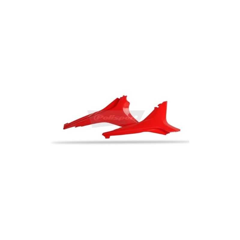 POLISPORT-Luftfilterkastenabdeckungen in Rot/Schwarz für HONDA CRF 250, 450 (Baujahre 2013 bis 2017)