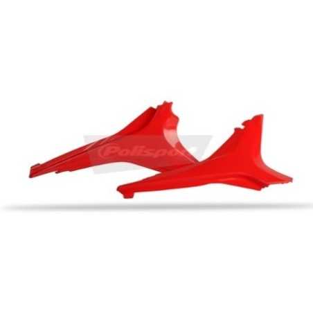 POLISPORT-Luftfilterkastenabdeckungen in Rot/Schwarz für HONDA CRF 250, 450 (Baujahre 2013 bis 2017)