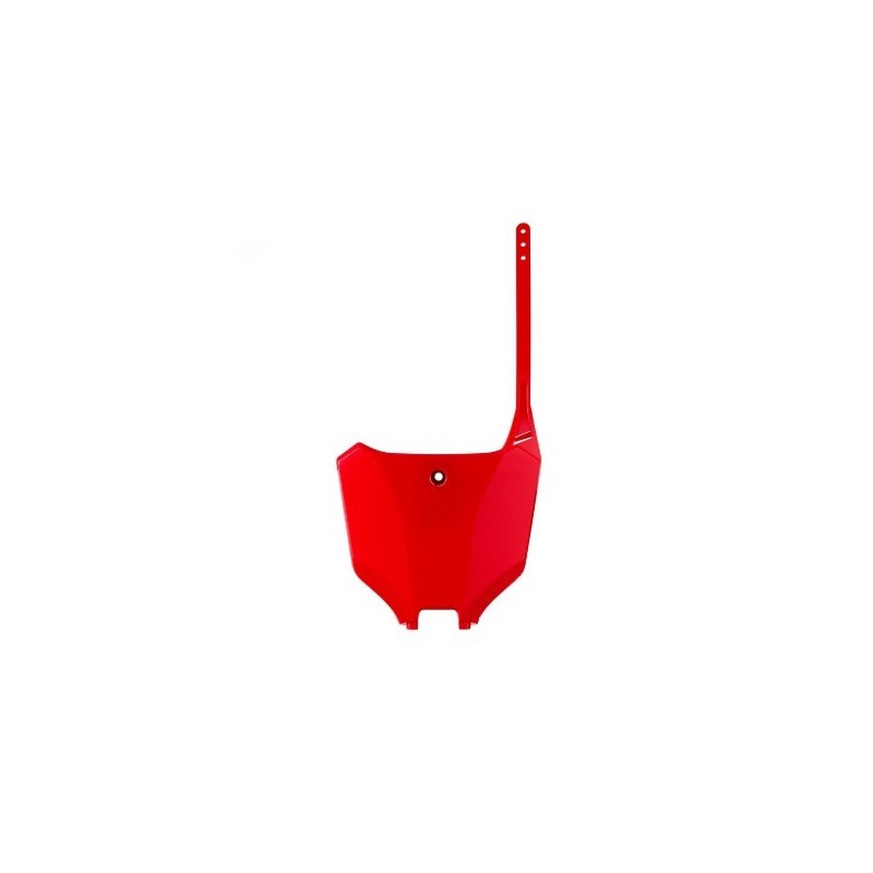 Placa de matrícula delantera POLISPORT roja/negra/blanca para HONDA CRF 250, 450 de 2021 a 2026