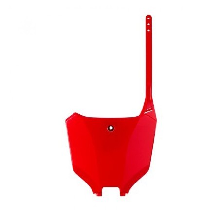 Plaque numéro frontale POLISPORT rouge pour HONDA CRF 250, 450 de 2021 à 2026