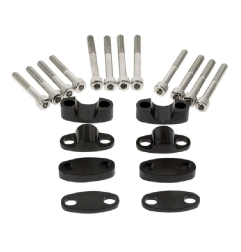 EMGO aluminium bridge kit for MotoCross RISER KIT HANDLEBAR 7/8 BLACK