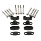 Kit de pontets en aluminium EMGO pour MotoCross RISER KIT HANDLEBAR 7/8 BLACK Kit de pontets en aluminium EMGO pour MotoCross RISER KIT HANDLEBAR 7/8 BLACK