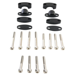 EMGO aluminium bridge kit for MotoCross RISER KIT HANDLEBAR 1 1/8 BLK