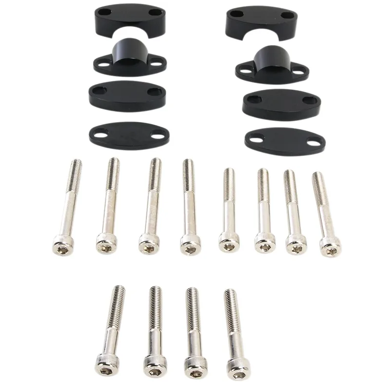 EMGO aluminium bridge kit for MotoCross RISER KIT HANDLEBAR 1 1/8 BLK EMGO aluminium bridge kit for MotoCross RISER KIT HANDLEBAR 1 1/8 BLK