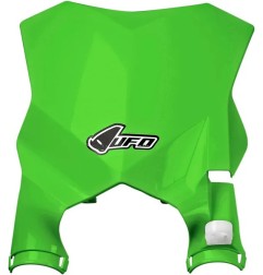 Startnummernschild mit Gabelprotektoren „ UFO “ für KAWASAKI KXF 250, KXF 450, 450 SR der Modelljahre 2016 bis 2024 – Art.-Nr. K