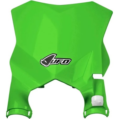 Stadium number plate with UFO fork protectors for MotoCross KAWASAKI KX 250,250 F,250 X,450,450 F,450 R,450 SR,450 X