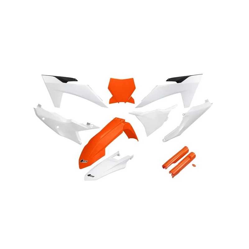 Kompletter Kunststoffsatz UFO für KTM SX 125, 250, 300, SX-F 250, 350, 450 der Modelljahre 2023 bis 2024