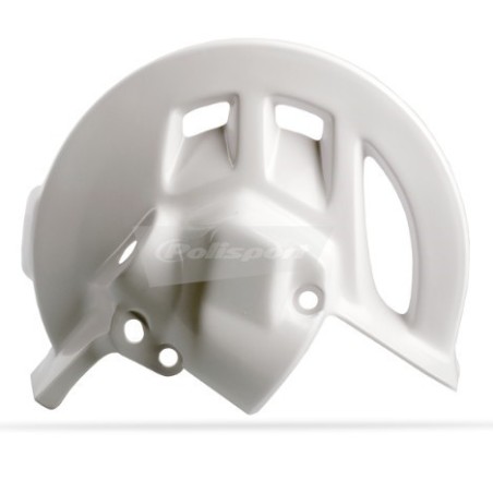 Couvre disque avant POLISPORT blanc pour HONDA CR, CRF 125, 250, 450 de 1995 à 2008