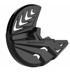 Couvre disque et bas de fourche POLISPORT noir pour HONDA CRF 250, 450 de 2010 à 2014