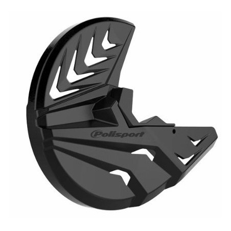 Couvre disque et bas de fourche POLISPORT noir pour HONDA CRF 250, 450 de 2010 à 2014