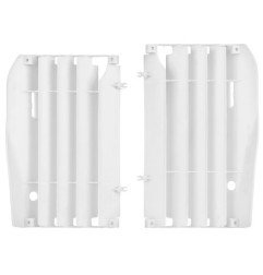 Cache radiateur POLISPORT blanc pour HONDA CRF 450 de 2009 à 2012