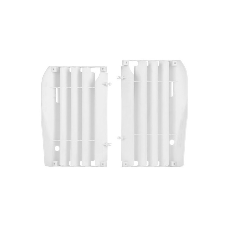 Cache radiateur POLISPORT blanc pour HONDA CRF 450 de 2009 à 2012